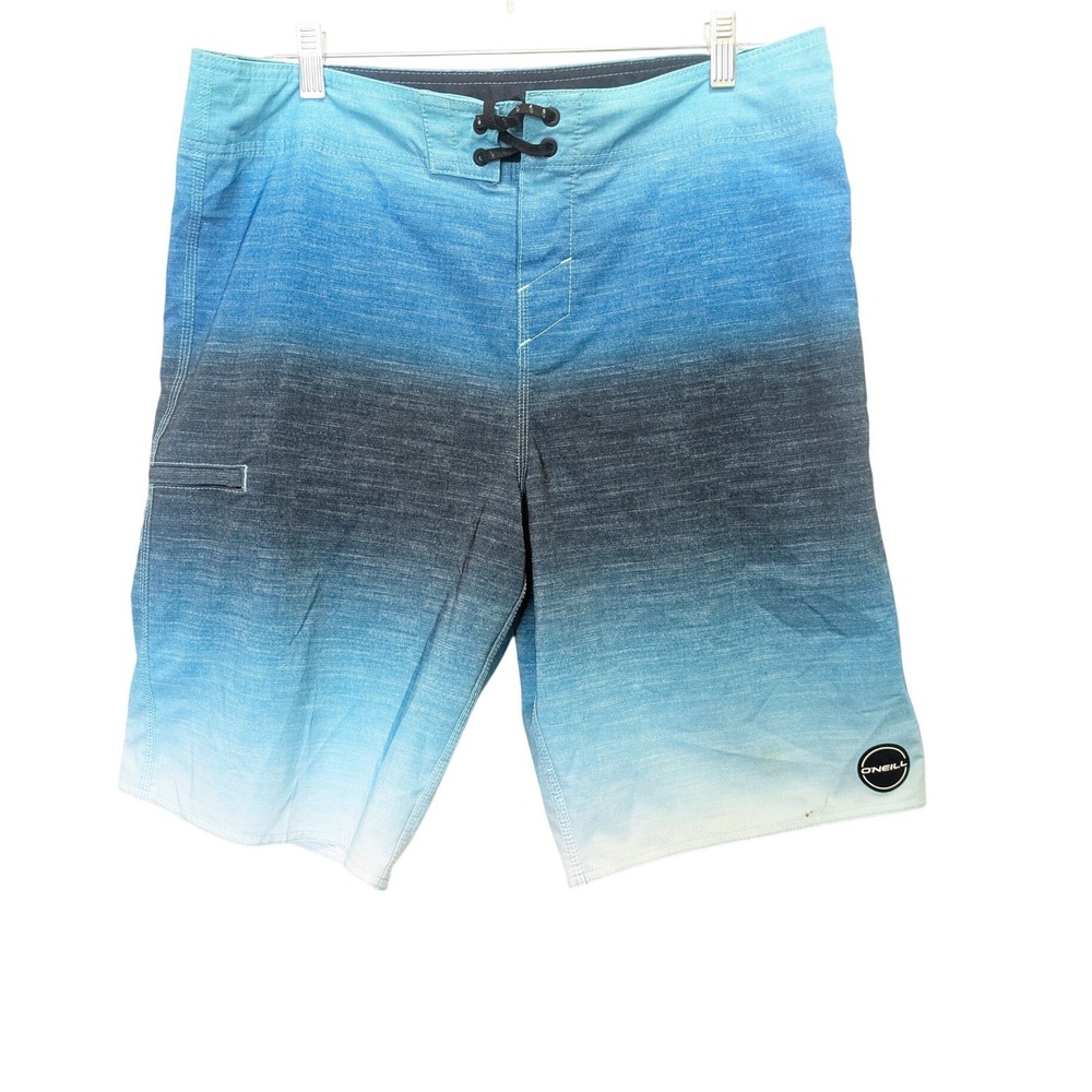 ONeill Board‎ Shorts Men's Size 34 Blue Gradient Swim Trunks Casual Beach